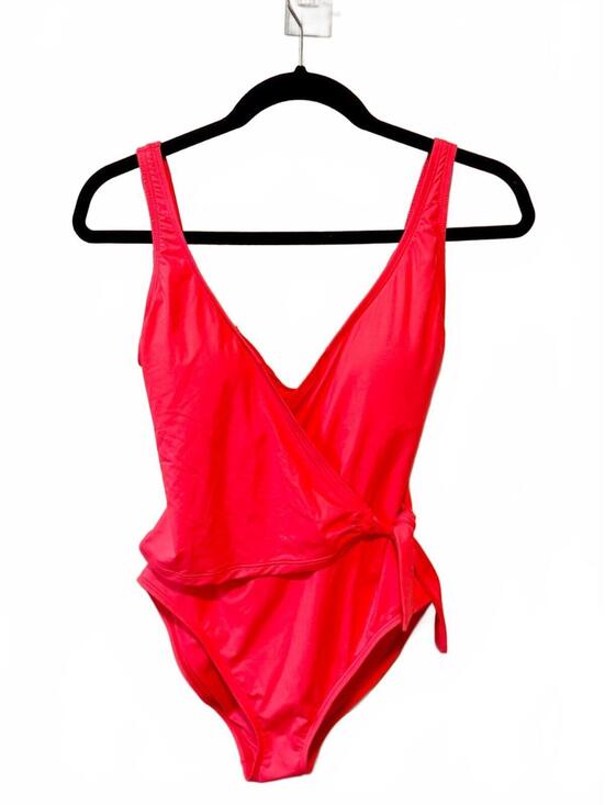 Tommy Bahama Other - NWOT Tommy Bahama Wrap-Style One-Piece Swimsuit in Bright Coral Pink Swim